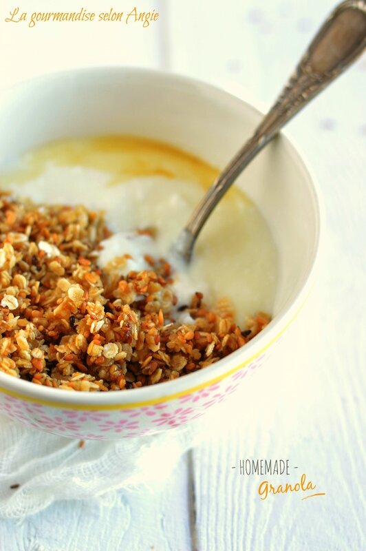 recette granola maison végétal graines lin sésame