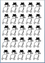 187_Noël et Nouvel an_Carte de voeux Pop-up (dessin bonhomme de neige)