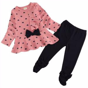 automne-vetements-bebe-fille-mignonne-2pcs-set