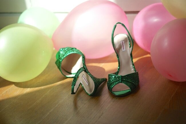 green shoes PB