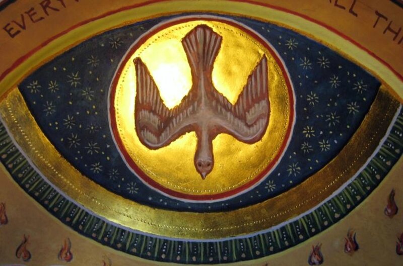 Esprit Saint, détail de la Pentecote