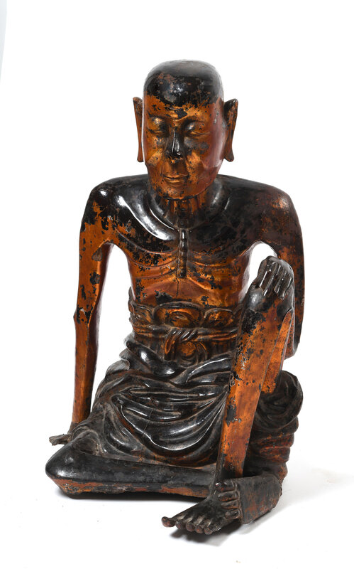 Sculpture en bois laqué doré, Vietnam, Dynastie Lê, XVIIIe siècle