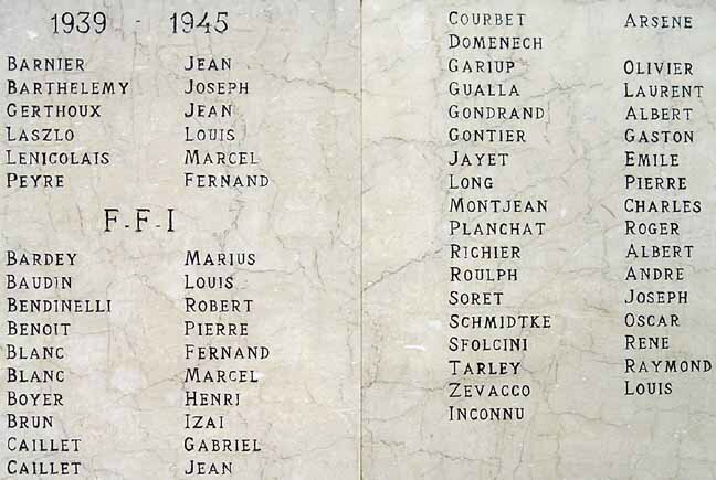 Plaque N°1, Monument de Vaison