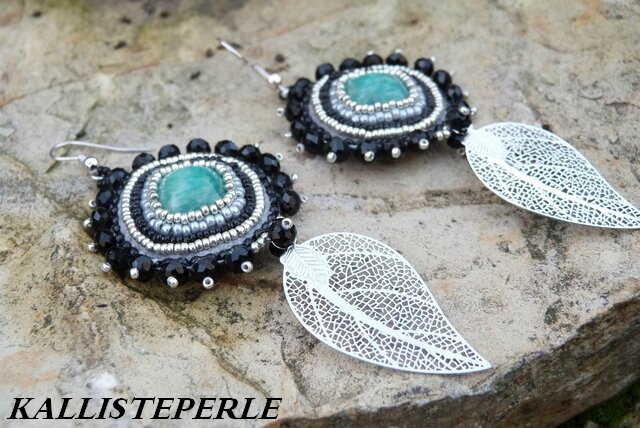 boucles d oreille amazonite