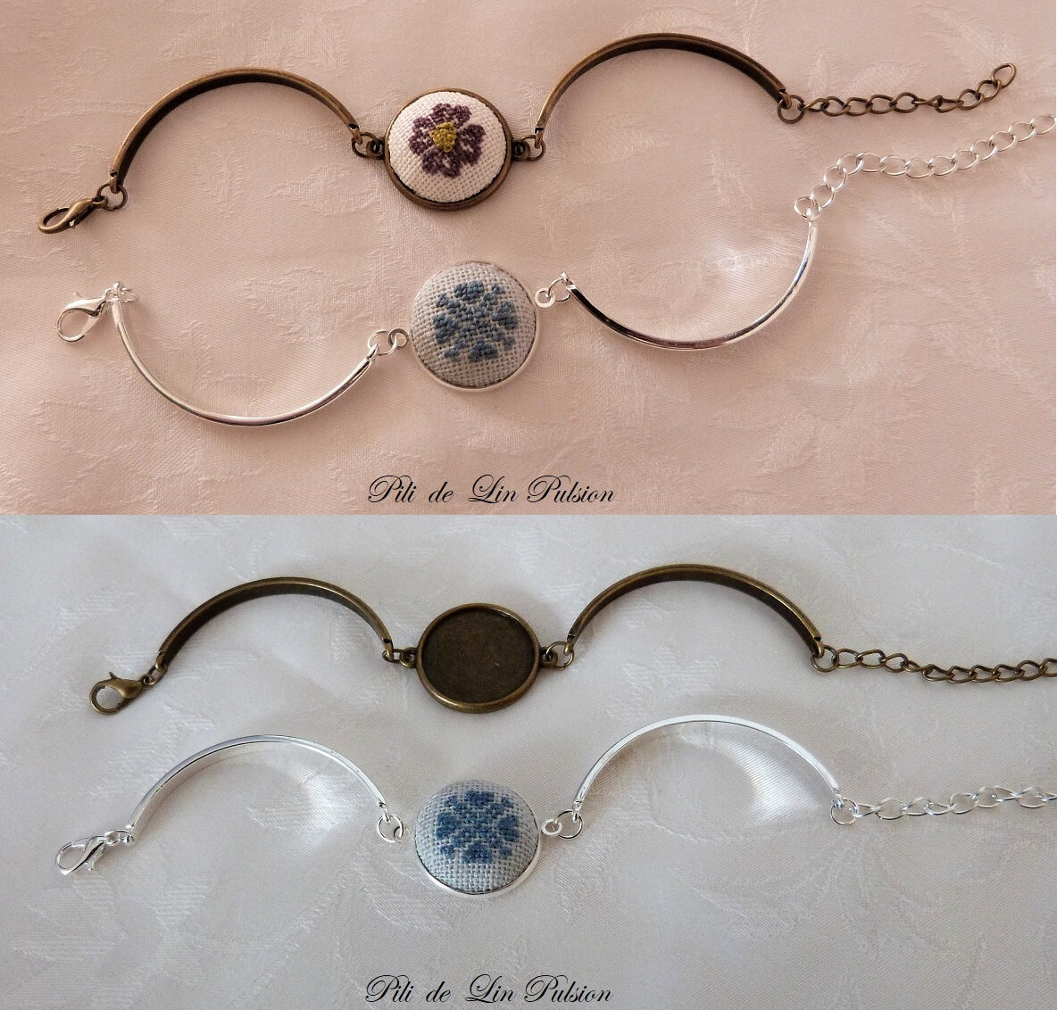bracelets à broder