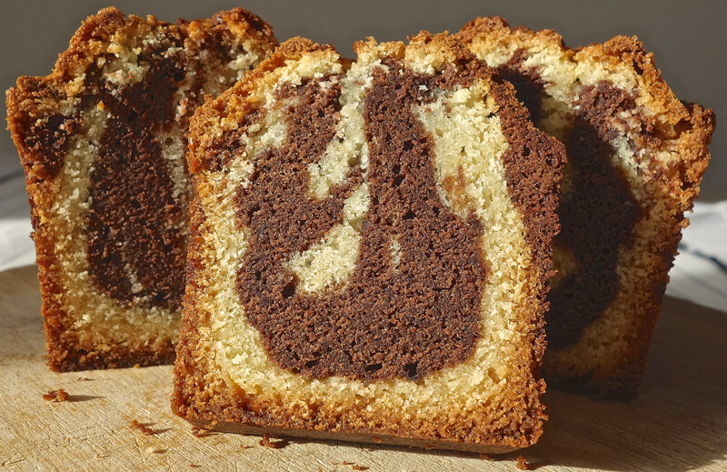 marbré vanille/chocolat - mousse de chocolat de C.F.
