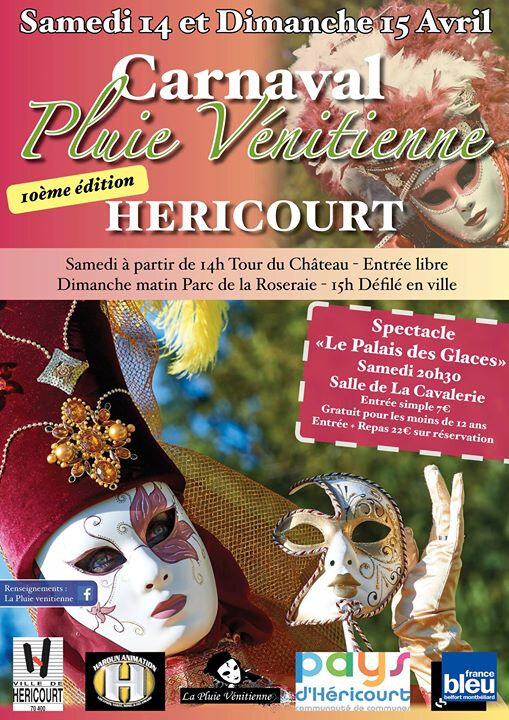 Affiche Héricourt Carnaval vénitien 2018