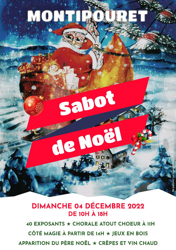 Affiche Sabot de Noël Montipouret
