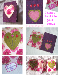 Un carnet liberty et coeurs