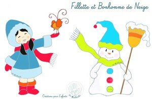 Fillette___Bonhomme_de_Neige_Couleurs