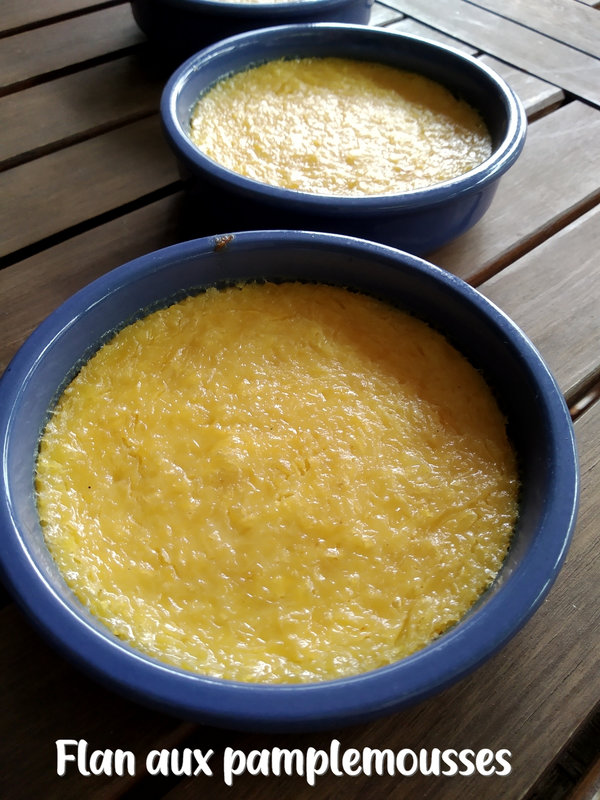 flan aux pamplemousses