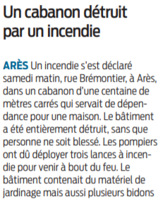 2022 01 23 SO Un cabanon détruit par un incendie