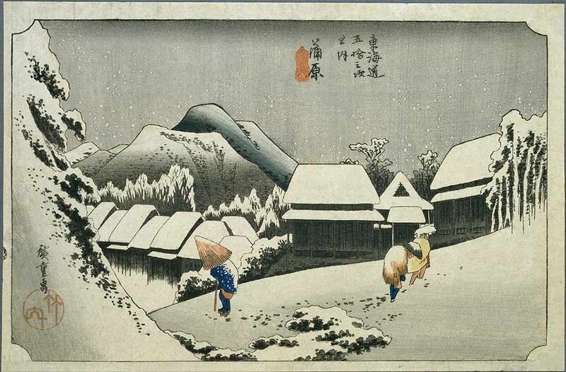 Hiroshige_nuit_de_neige_à_Kambara