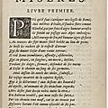 Liste des éditions originales de recueils et pièces poétiques disponibles sur <b>Gallica</b> (1570-1630) - partie 1 de Ader à Desportes