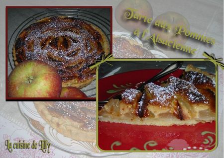 tarte aux pommes à l'alsacienne