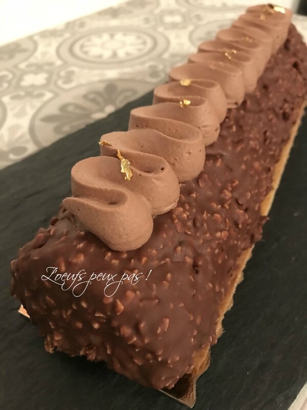 Entremet chocolat vanille façon rocher Z'oeufs peux pas 1