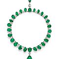 <b>Collection</b> <b>of</b> <b>H</b>.<b>S</b>.<b>H</b>. <b>Gabriela</b> <b>Princess</b> <b>zu</b> <b>Leiningen</b>. A suite <b>of</b> Colombian emerald, diamond and pearl jewellery, by Cartier
