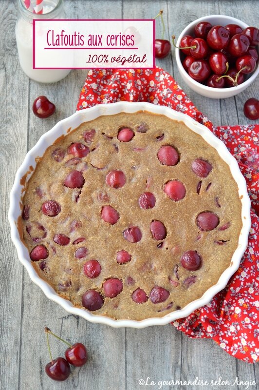 clafoutis cerises amandes vegan