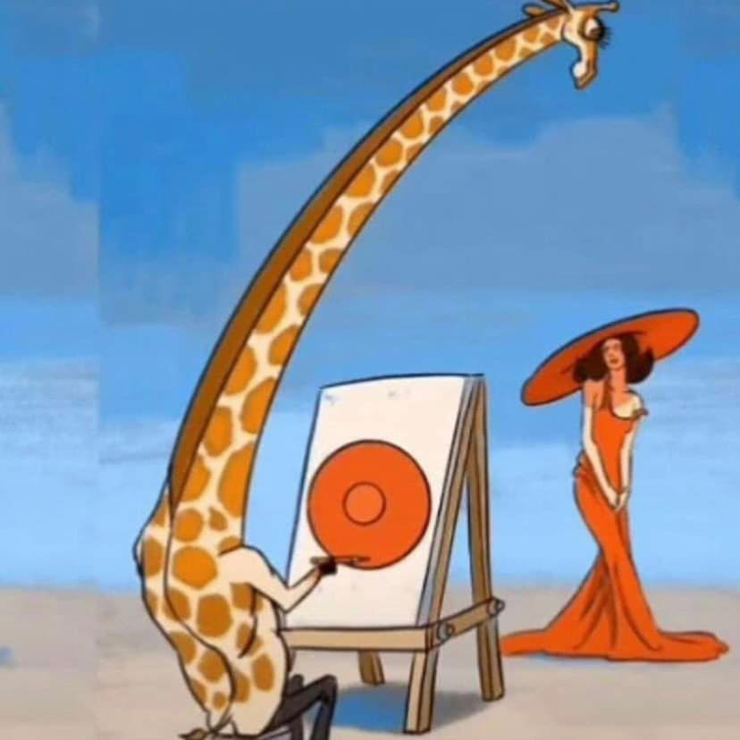 Portrait de girafe