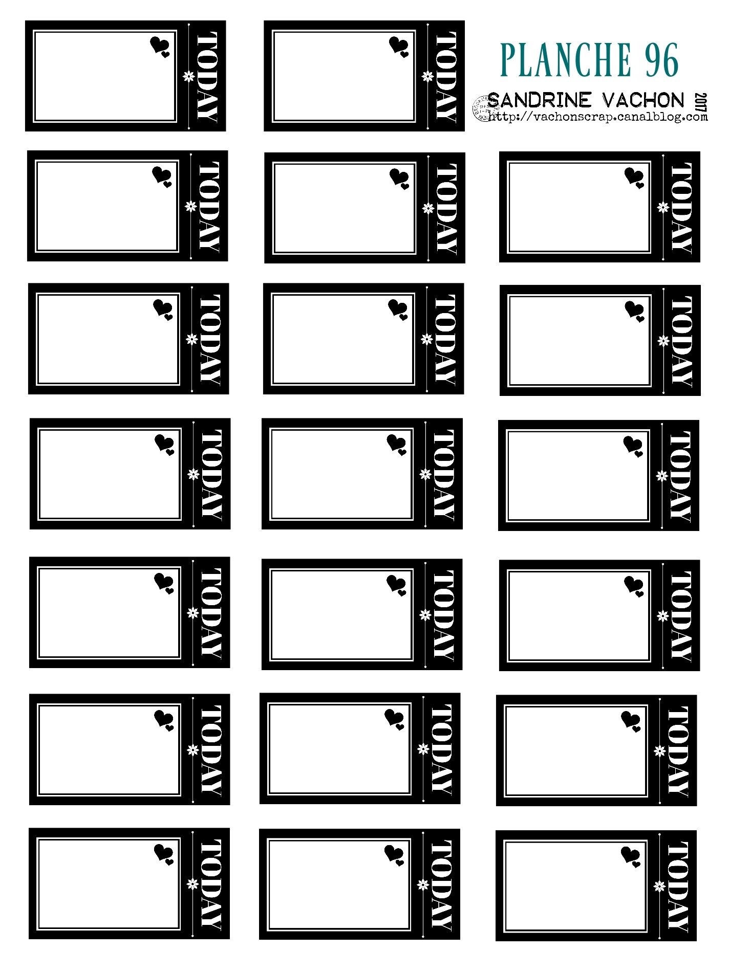 PLANCHE 96 TICKET TODAY NOIR