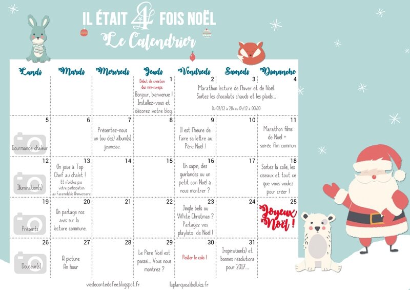 calendrier noel