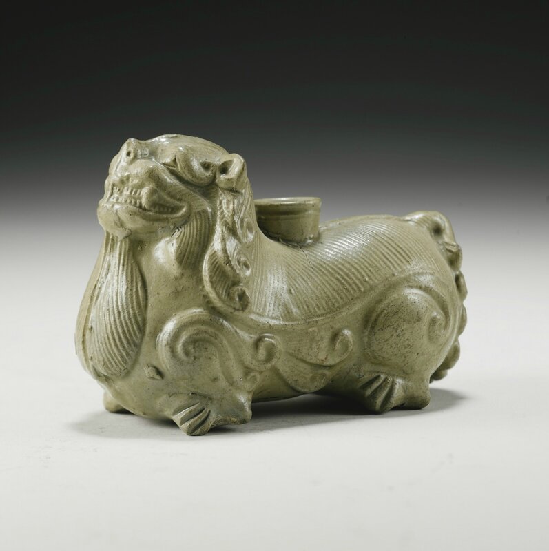 A 'Yue' Green-Glazed 'Lion' Incense Burner, Western Jin Dynasty