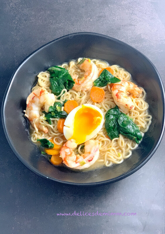 Ramen aux crevettes 4