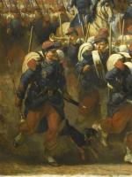 Barrias, défilé de l'armée d'Orient, 1854