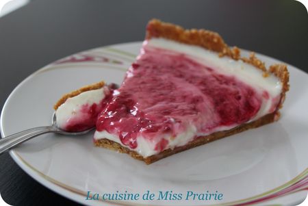 Tarte citron-framboise façon cheesecake