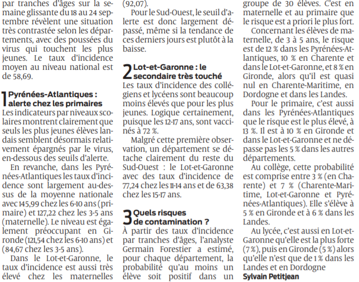 2021 09 29 SO Comment le Covid circule dans les écoles du Sud-Ouest2