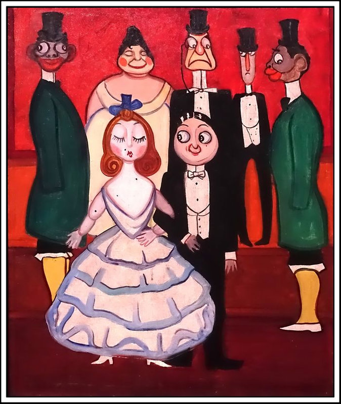 Shalva Kikodze - mariage (de la série des vies de poupées) - 1920