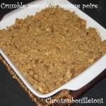 crumble speculoos pomme poire