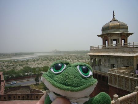 Photo de brOOky au Fort Rouge d'Agra. Au fond le Taj Mahal