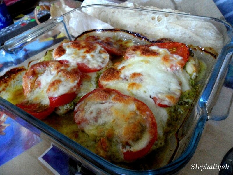 Escalopes poulet pesto, tomates et mozza - 5