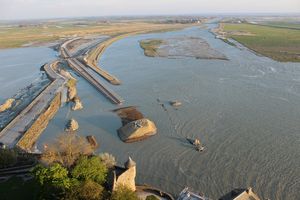 du Mont-Saint-Michel pont passerelle