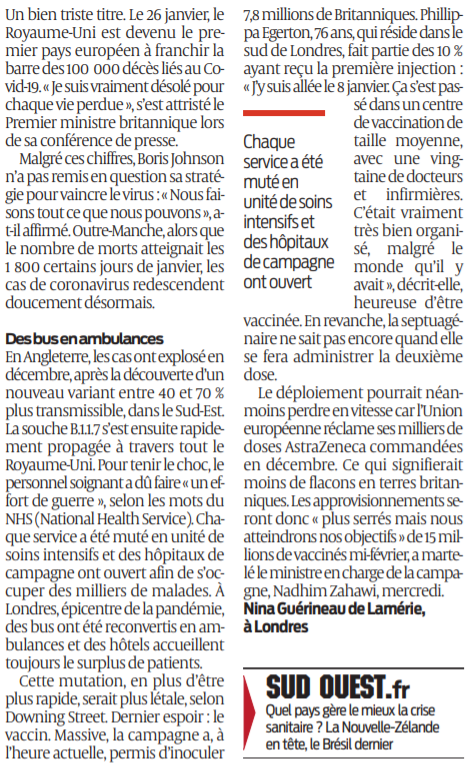 2021 01 31 SO L'Angleterre face à l'effort de guerre2