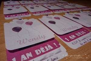 Premier anniversaire - Invitations