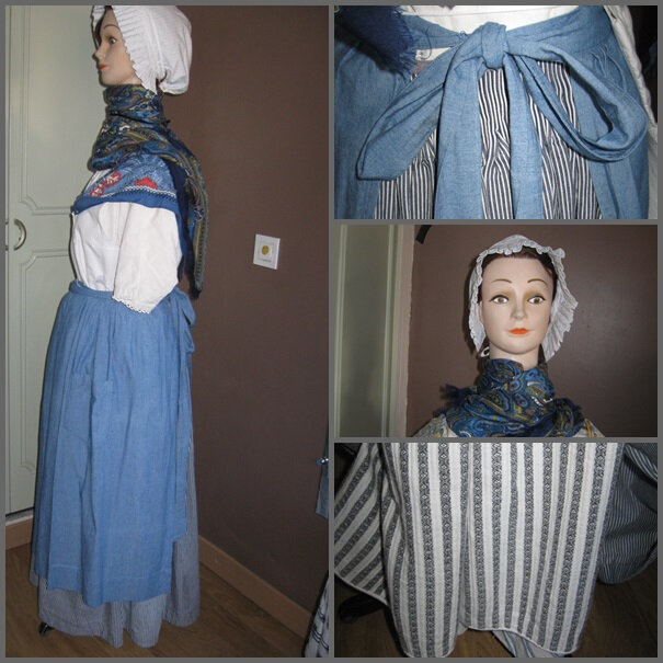 costume paysan en bleu