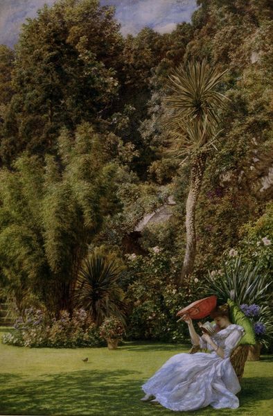“In a Garden” (1891) by Sir Edward John Poynter (1836-1919)