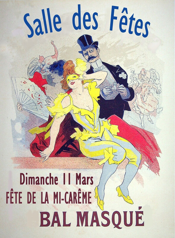 Affiche Bal masqué 11 mars