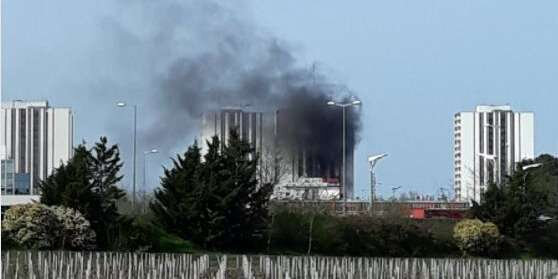 pessac un incendie impressionnant