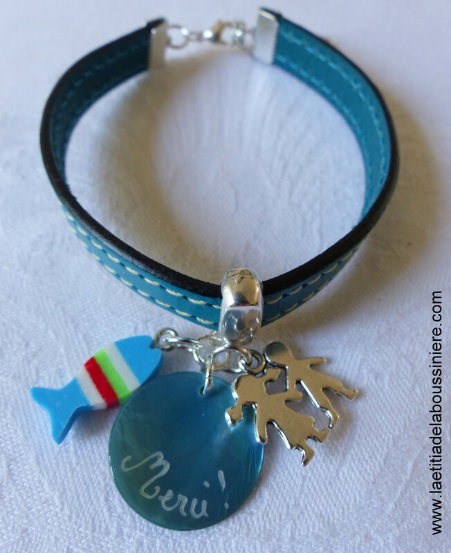 Bracelet en cuir pour maîtresse, nounou - 27 €