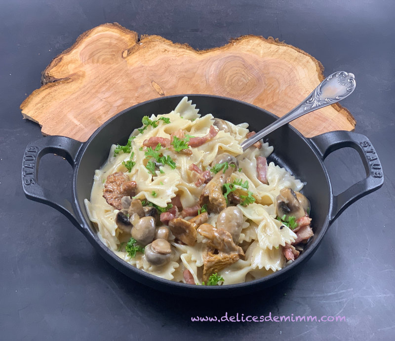 Farfalle à la forestière 5
