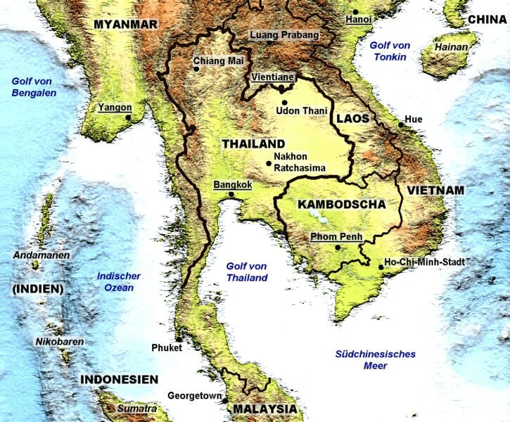 Map Thailand