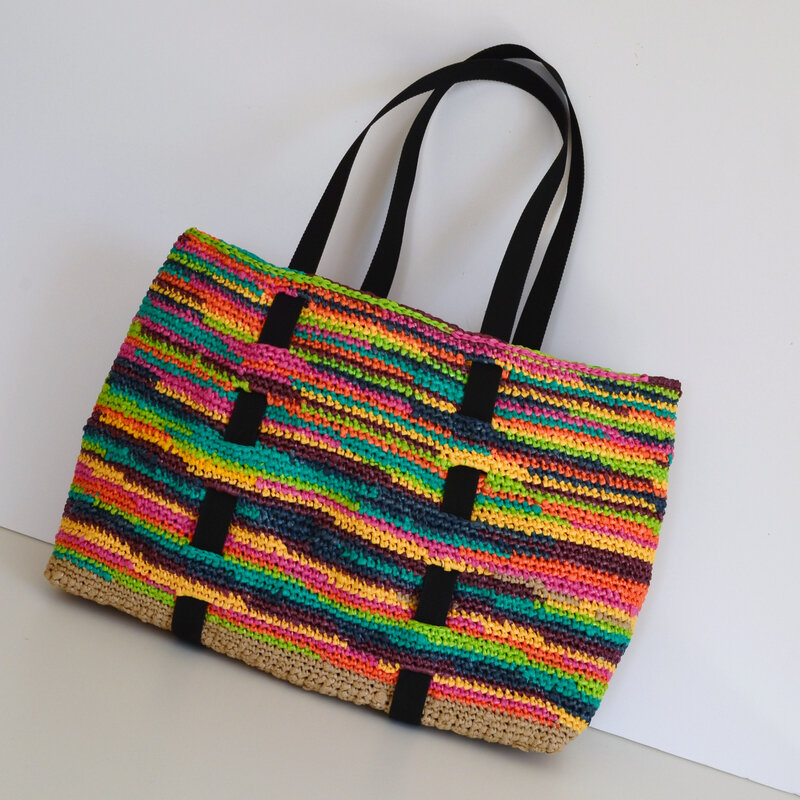 Cabas en sacs plastique recyclés-DIY-crochet- récup-upcycling-tote bag-La chouette bricole (10)