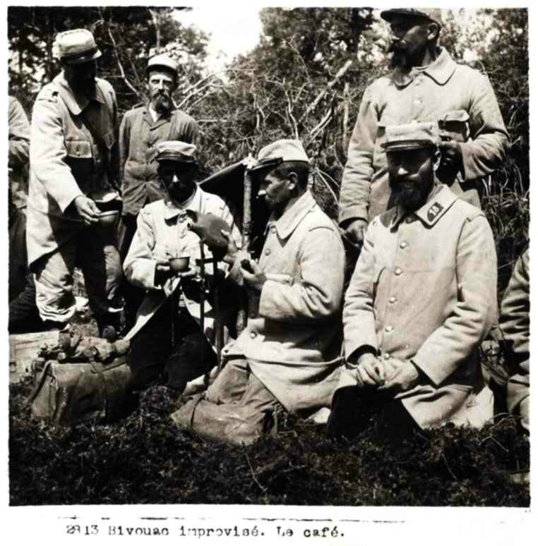 Bivouac improvisé café