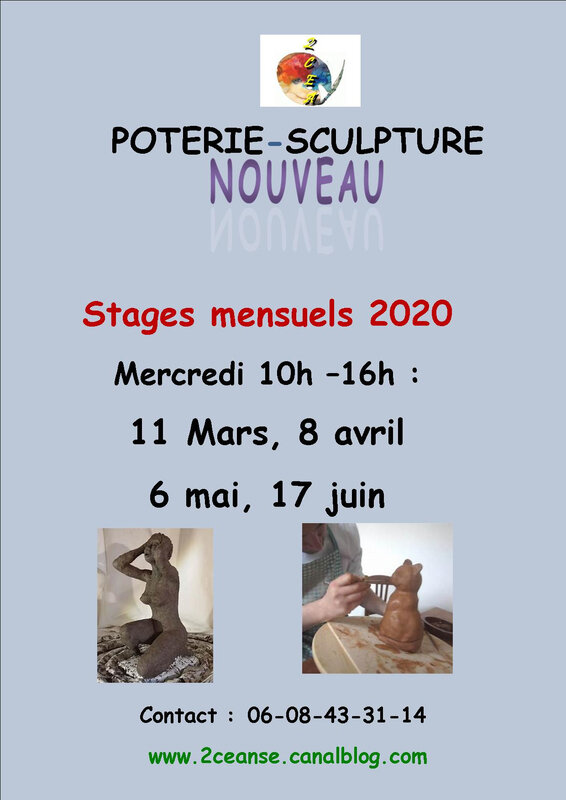 Poterie Affiche stage 2020