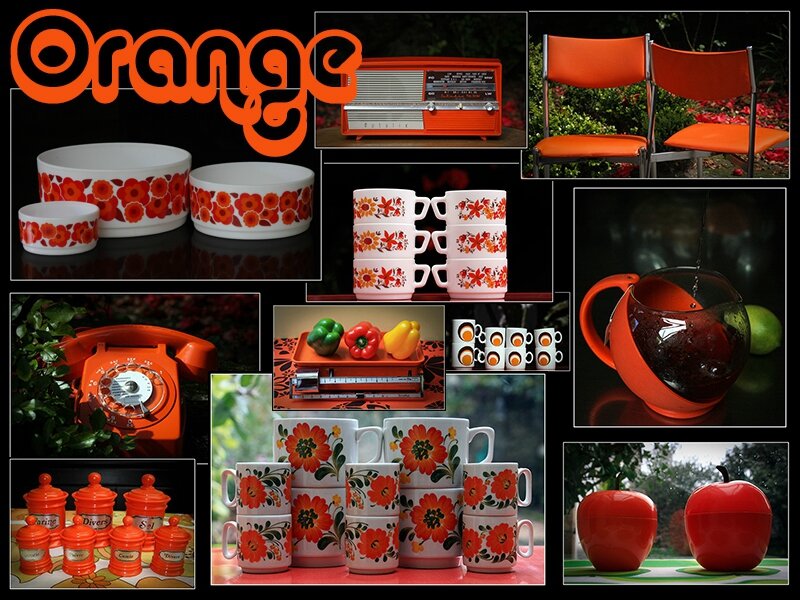 Vintage orange