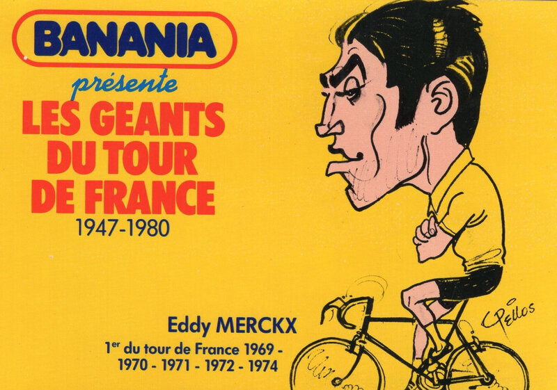 Carte Pub Banania Eddy Merckx