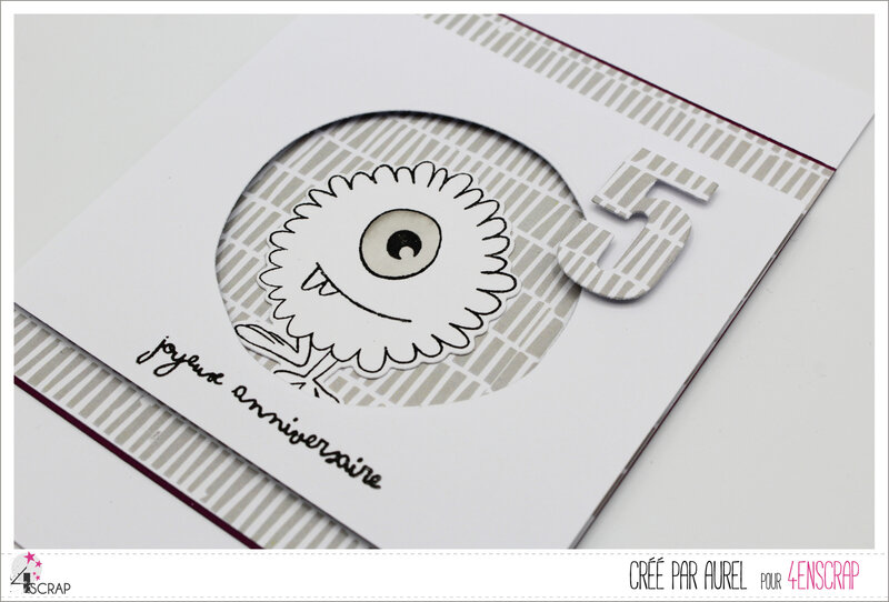 190720 - Carte Joyeux anniversaire - AP A20 - J1 #4_4enscrap